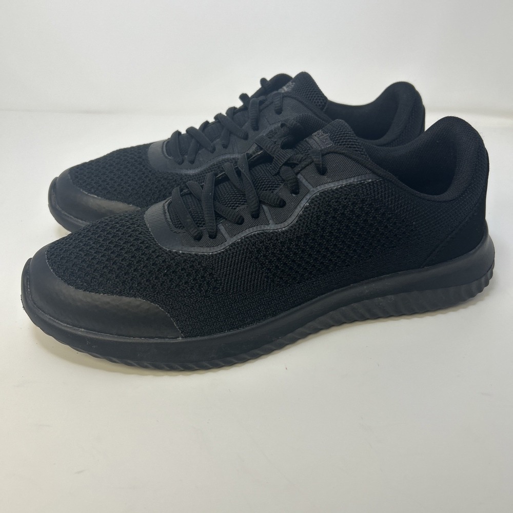 TredSafe 'Callie' Women's Slip Resistant Shoes Size 9.5 Black Lace Up Knitted
